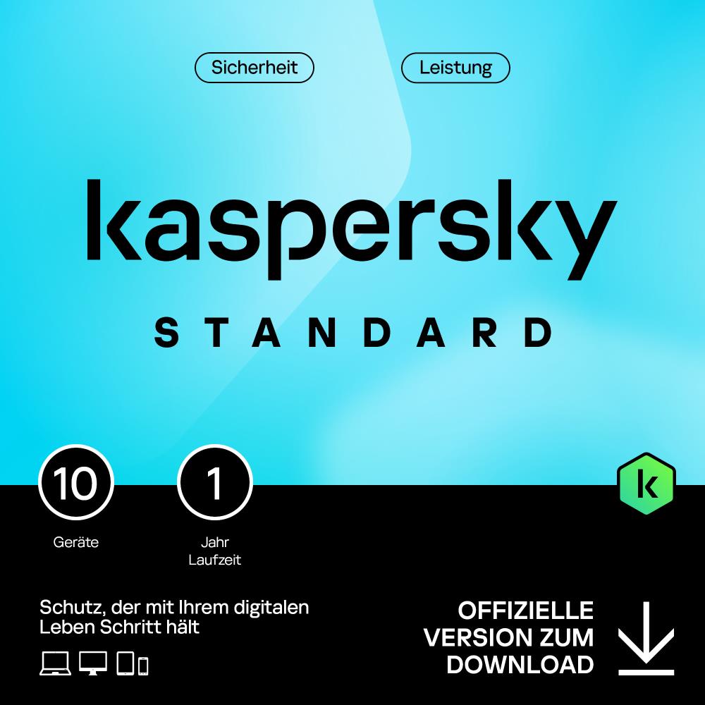 Kaspersky Standard (10 Devices - 1 Jahr) EU ESD