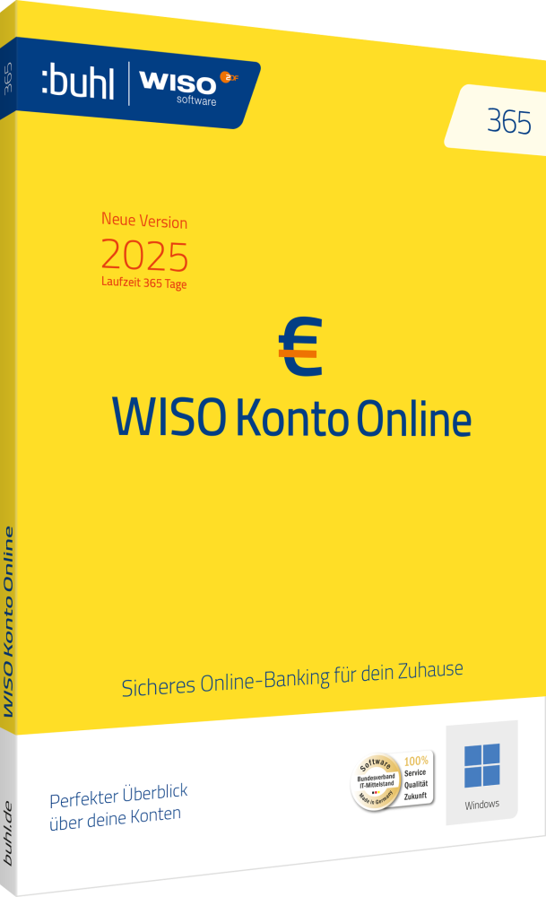 WISO Konto Online 365 (Version 2026) (1 PC - 1 Jahr) ESD