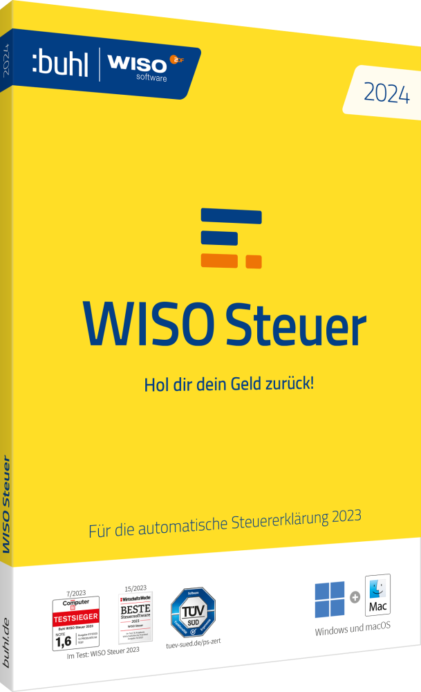 WISO Steuer 2024 (f�r das Steuerjahr 2023) (1 User - 1 Jahr) ESD