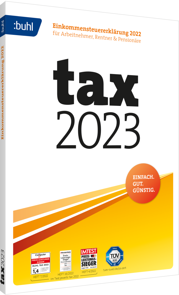 BUHL tax 2023 (f�r das Steuerjahr 2022) (1 User / PC - 1 Jahr) ESD