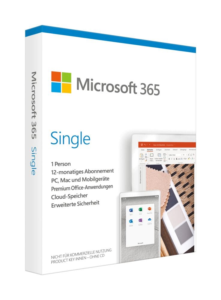 Microsoft 365 Single (1 User + 5 Device - 1 Jahr) ESD