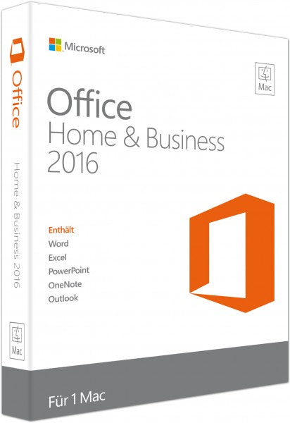 Microsoft Office 2016 Home & Business für Mac (1 PC - perpetual) ESD
