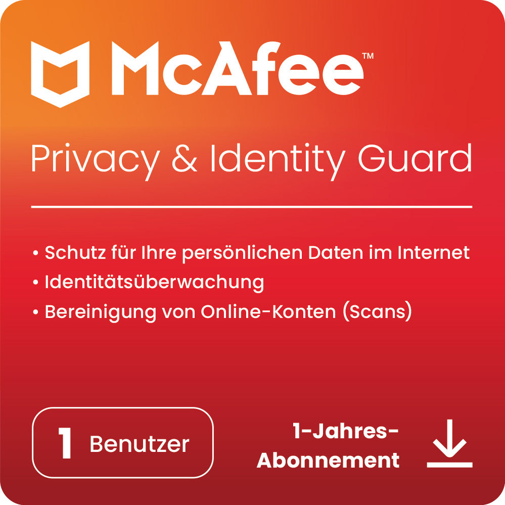McAfee+ Advanced Individual Security (1 User - 1 Jahr) EU ESD