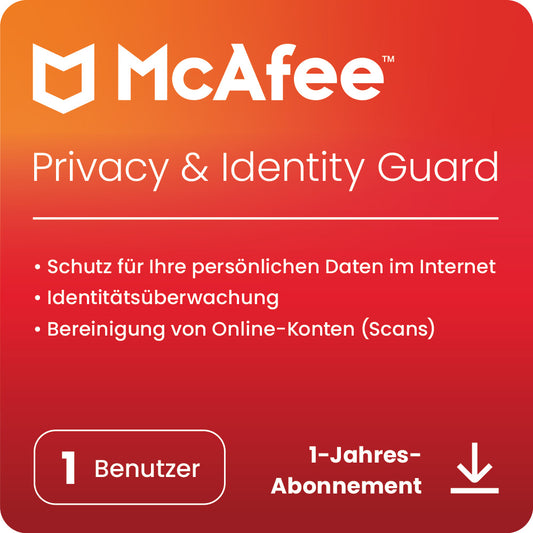 McAfee+ Advanced Individual Security (1 User - 1 Jahr) EU ESD