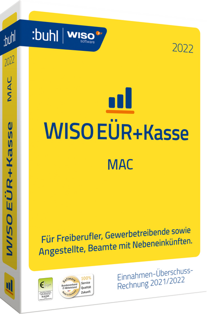 WISO EÜR & Kasse:Mac 2022 (1 MAC - 1 Jahr) ESD