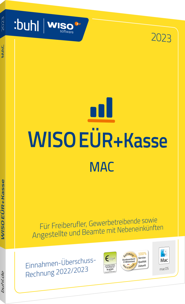 WISO EÜR & Kasse:Mac 2023 (1 MAC - 1 Jahr) ESD